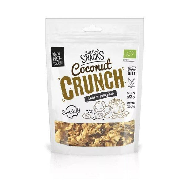 Bio-Kokos-Crunch mit Banane und Haselnuss 150 g