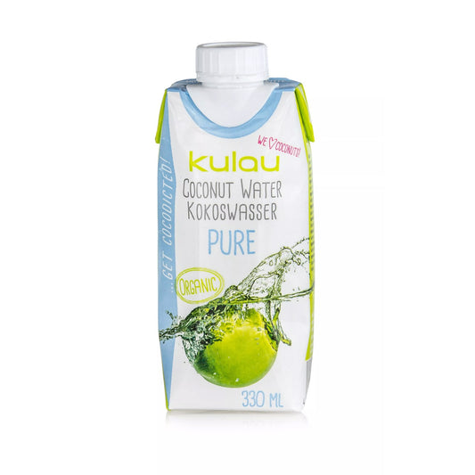 12 x KULAU Bio-Kokoswasser PURE 330 ml